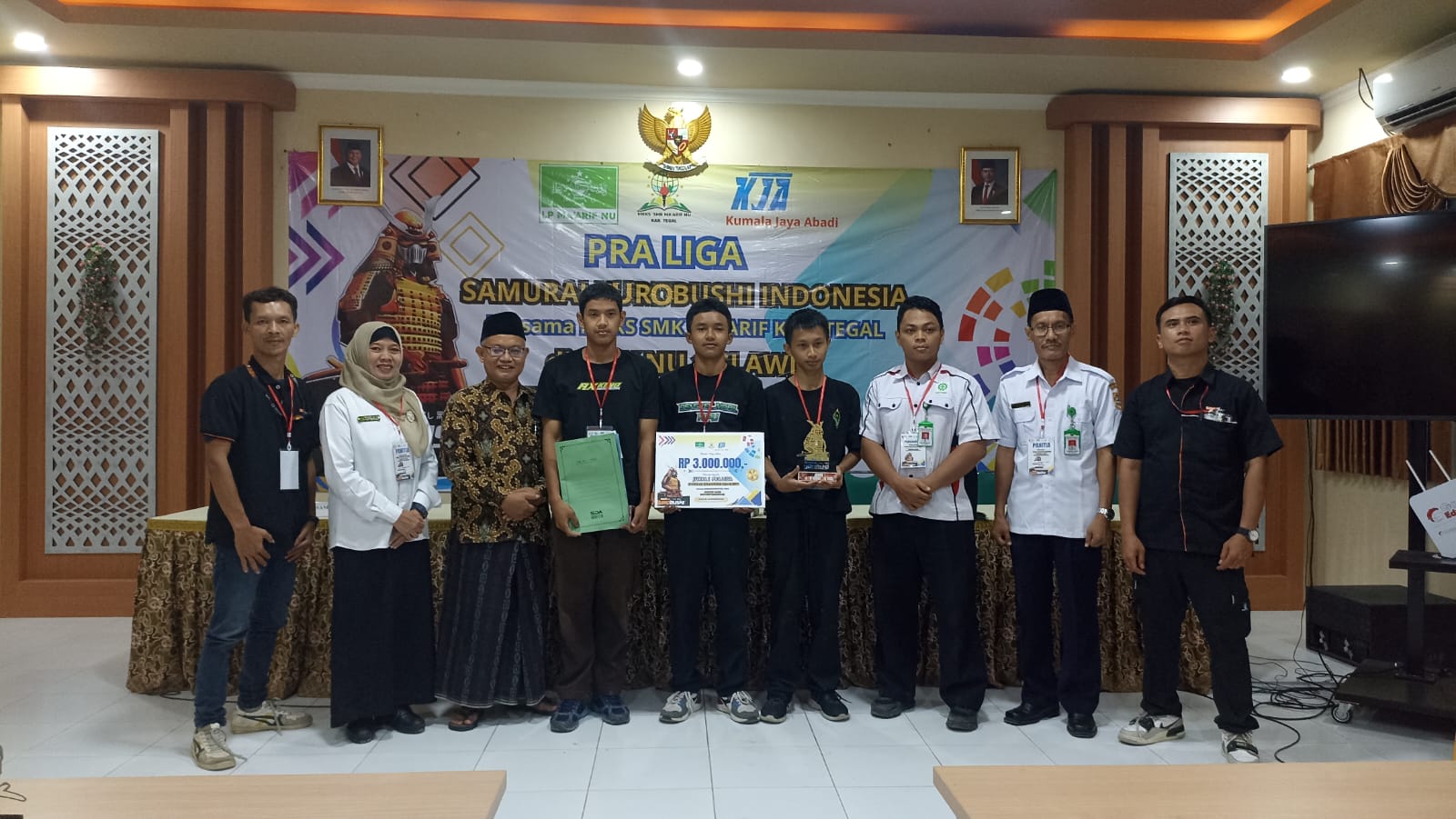 SMK NU 1 Slawi Raih Juara 1 Pra Liga Samurai Kurobushi Indonesia 2025