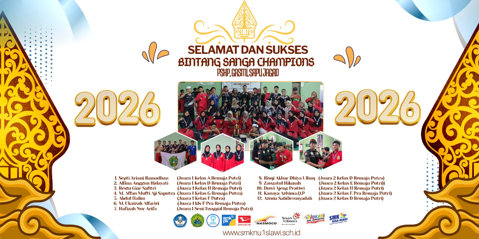 Prestasi Gemilang! Pagar Nusa SMK NU 1 Slawi Sabet 12 Gelar Juara